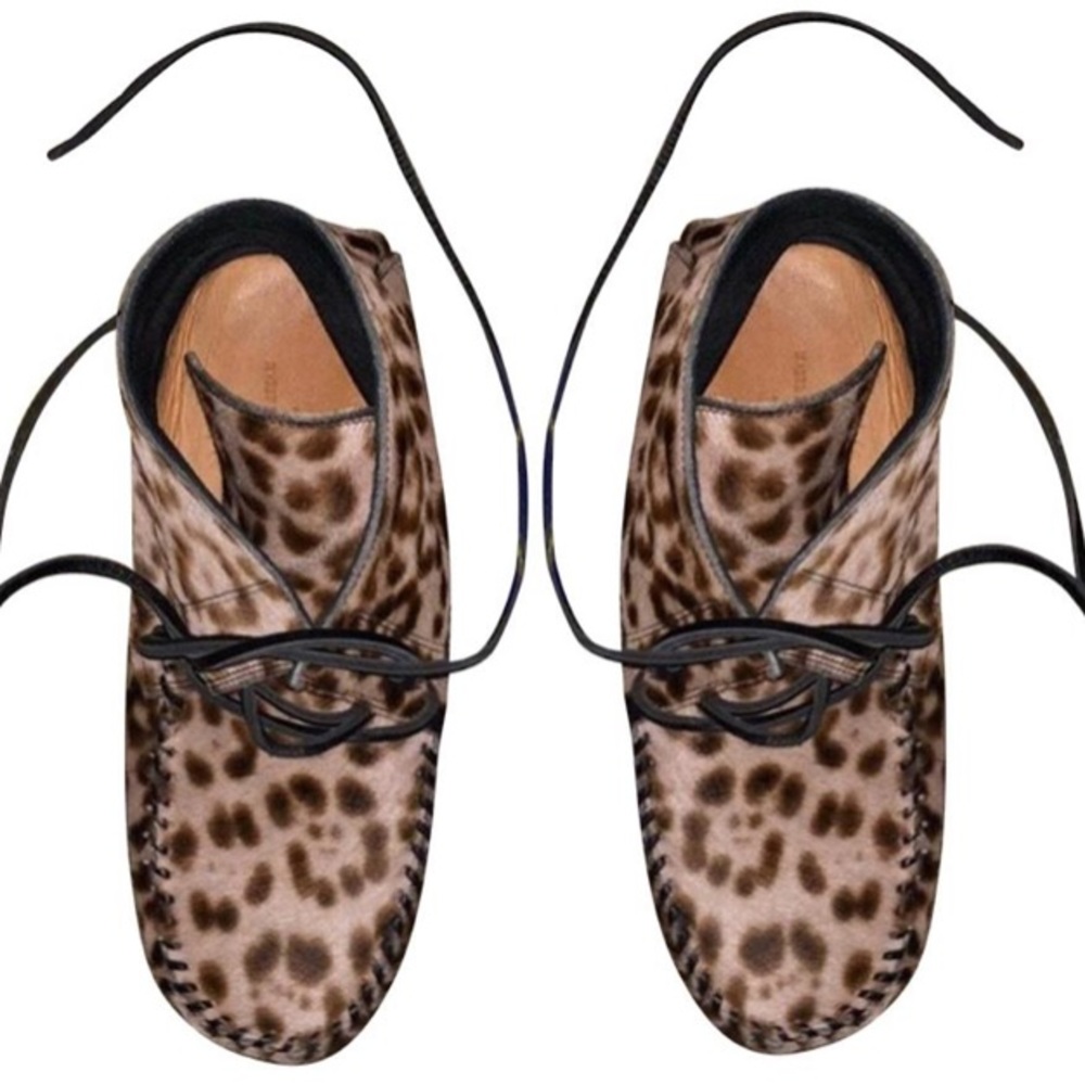 Isabel marant animal print moccasins